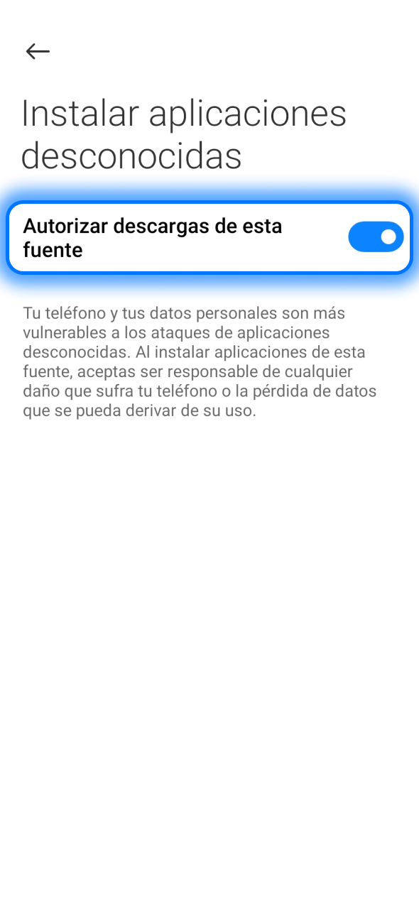 Autoriza fuentes externas para instalar 1win en Android y disfruta una instalación rápida desde tu dispositivo.