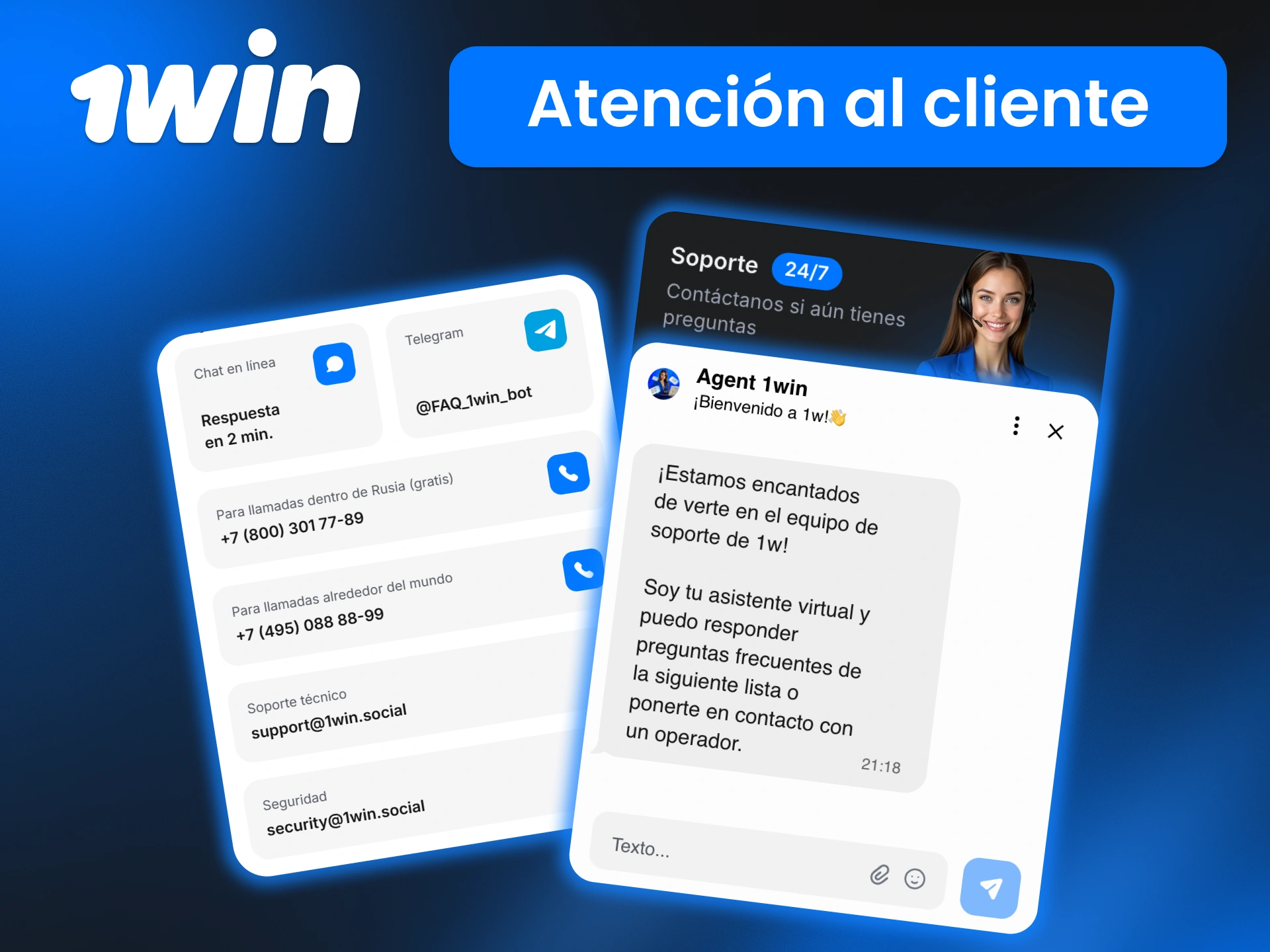 Consulta con el equipo de 1win desde la app y obtén respuestas claras para cualquier duda o incidencia.