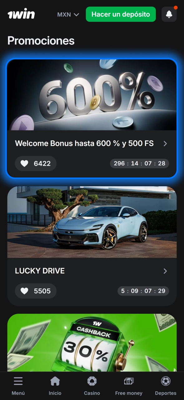 Elige un bono en 1win y aprovecha promociones atractivas para mejorar tu experiencia de juego.