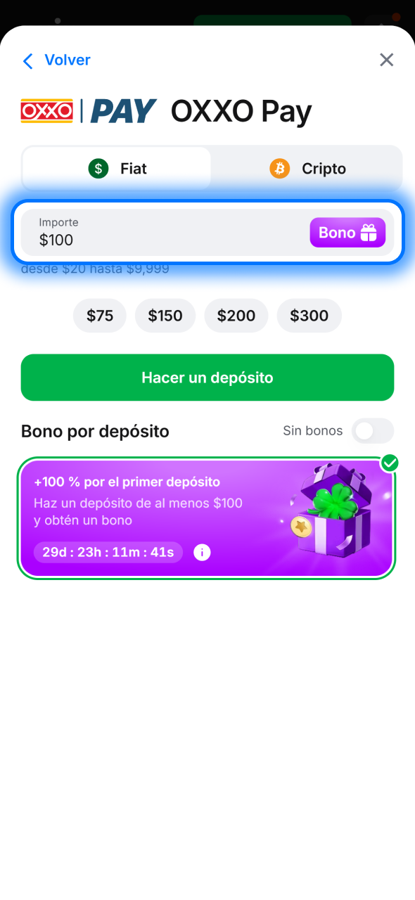 Introduce el monto de depósito en 1win y añade fondos fácilmente para comenzar a apostar.