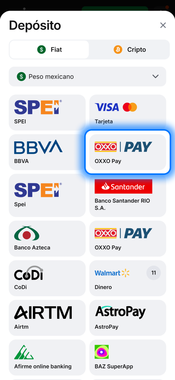 Elige una opción de pago en 1win y continúa el depósito con un proceso rápido.