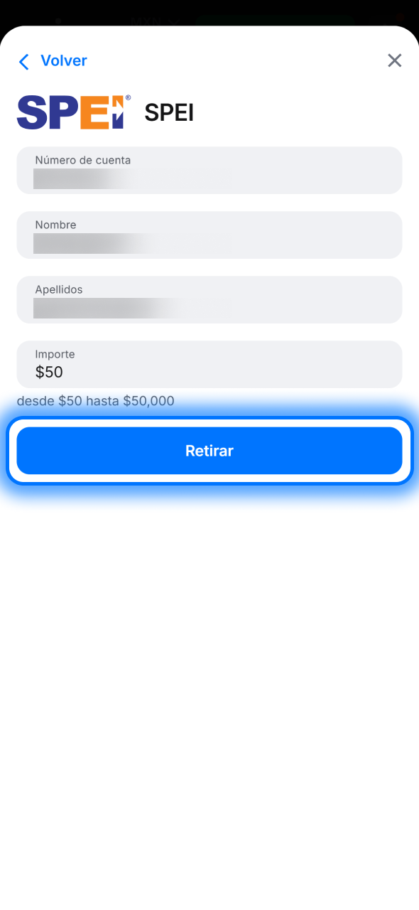 Confirma tu retiro en 1win y revisa el estado de la operación en el historial de transacciones.