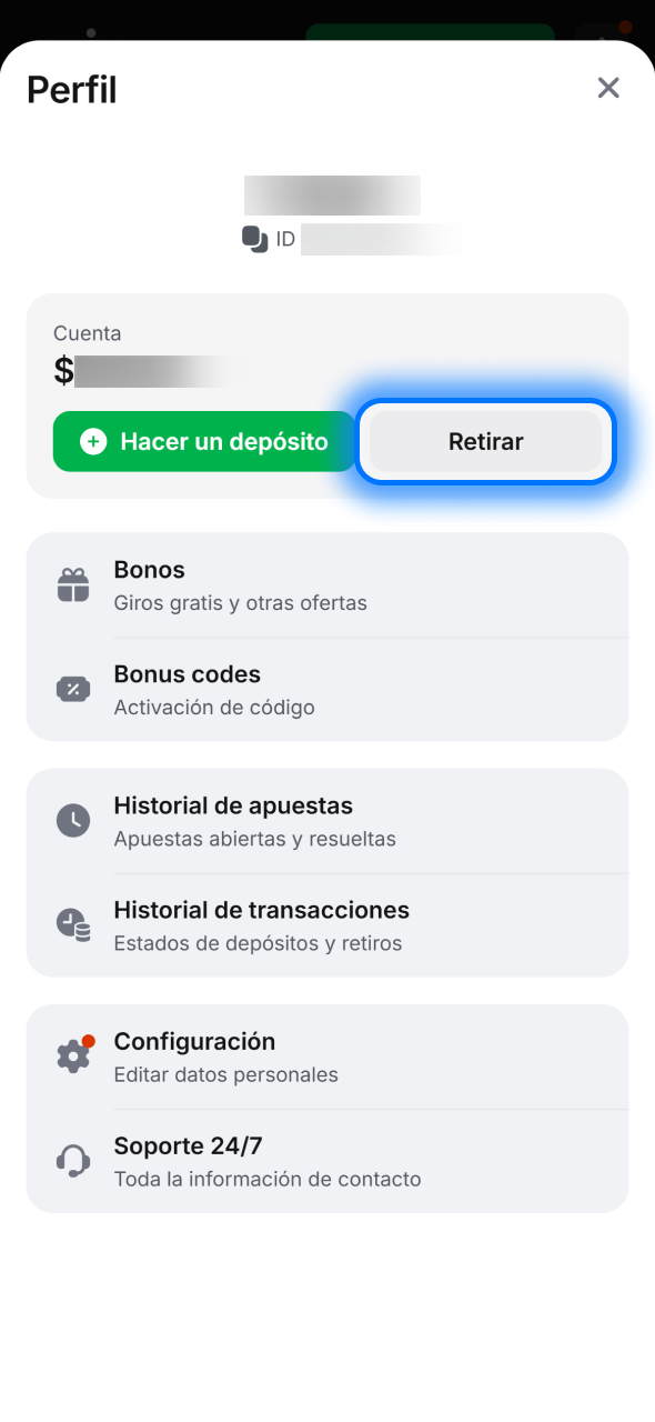 Accede a retirar fondos en 1win desde tu perfil y solicita tu pago fácilmente en la plataforma.