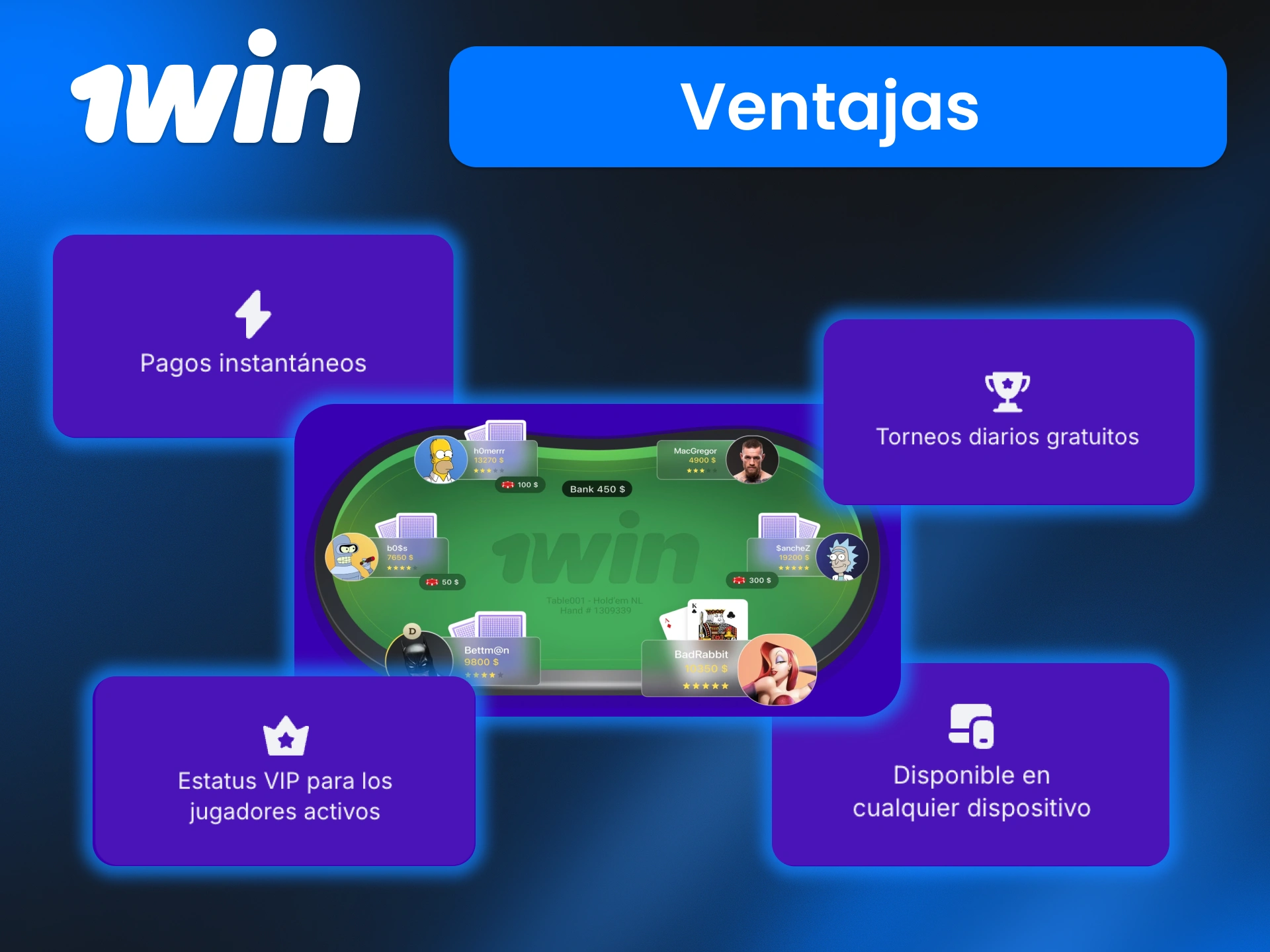 Juega póker en 1win y accede a diferentes modalidades con bonos y promociones para mejorar tu experiencia.