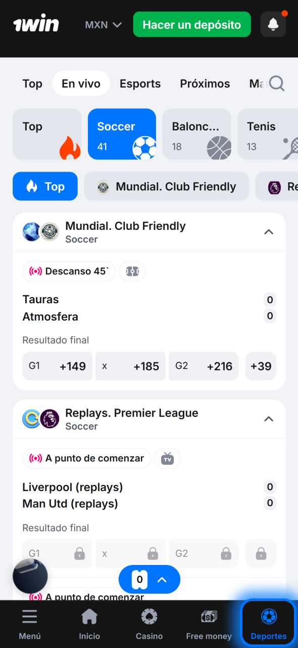 Elige tu deporte favorito en 1win y apuesta fácilmente explorando múltiples eventos y mercados disponibles.