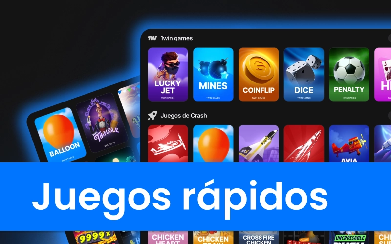 Explora los juegos rápidos de 1win y disfruta de una experiencia ágil con resultados inmediatos.