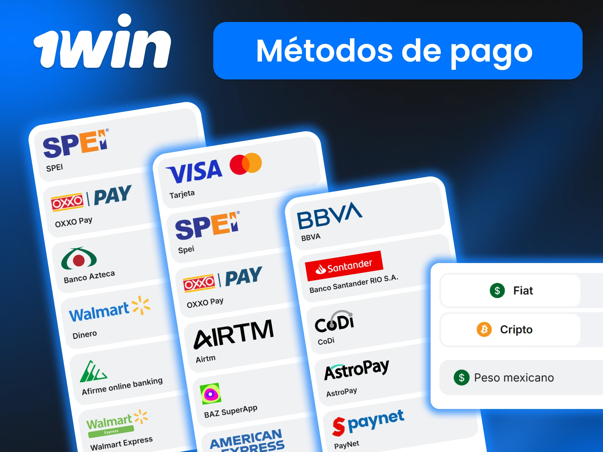 Gestiona tus pagos en 1win con métodos diseñados para rapidez y seguridad en cada transacción.