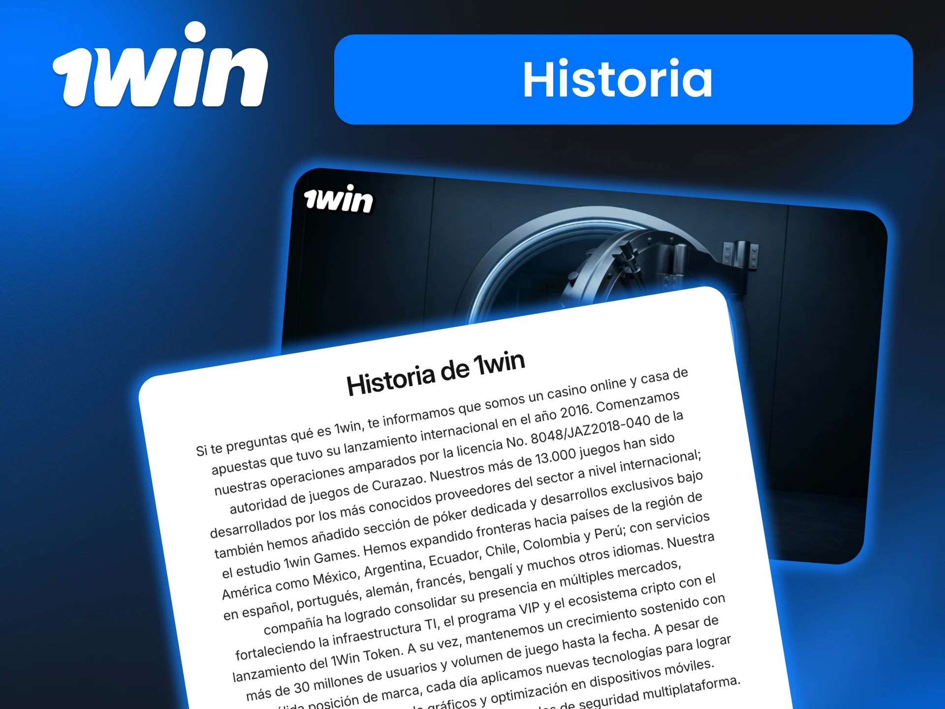 Conoce cómo 1win se convirtió en una plataforma global y aprovecha un casino online con miles de juegos y servicios disponibles en varios idiomas.