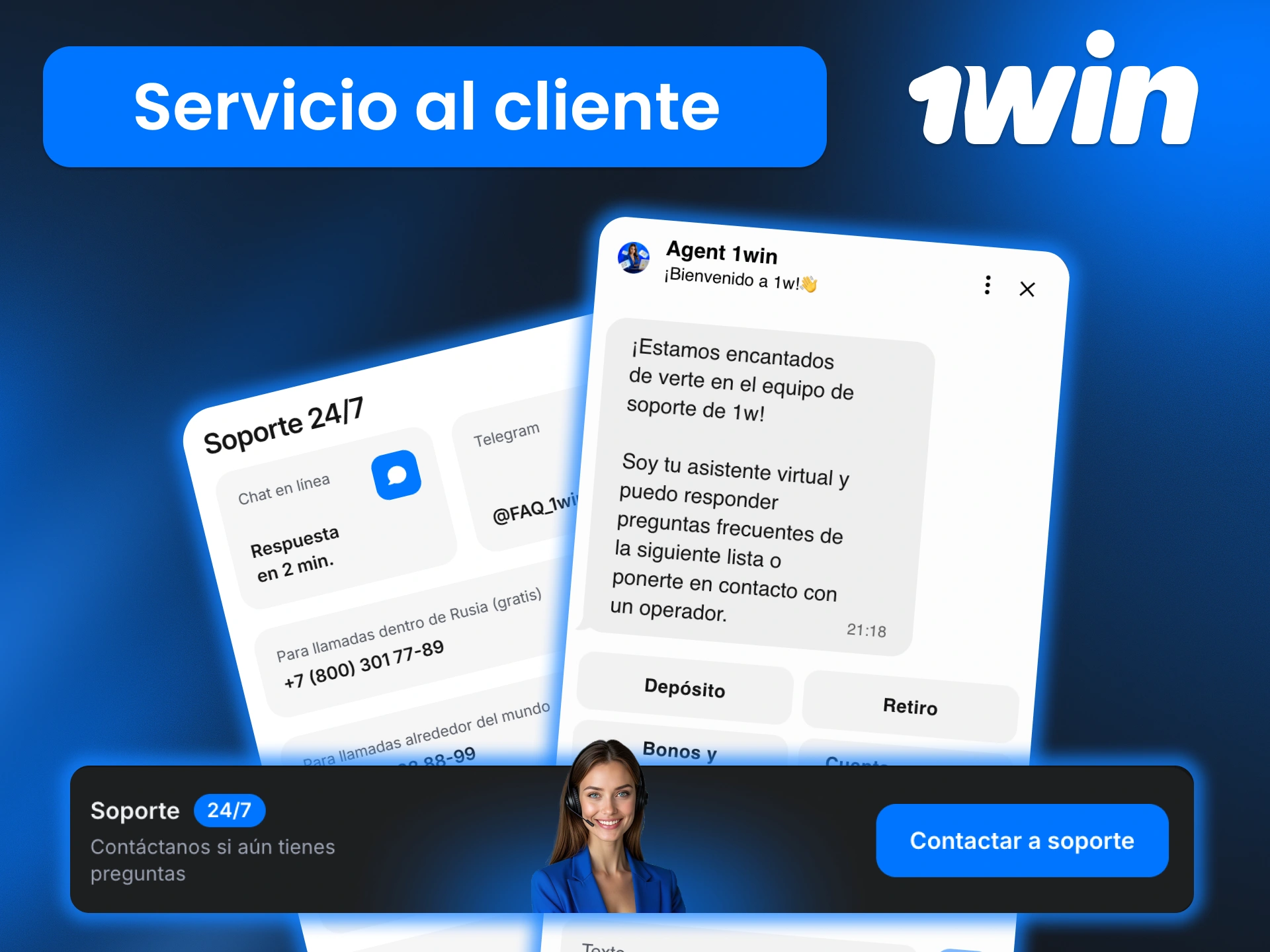 Obtén asistencia inmediata en 1win usando el chat o los canales de contacto disponibles y disfruta de una experiencia de juego sin interrupciones.