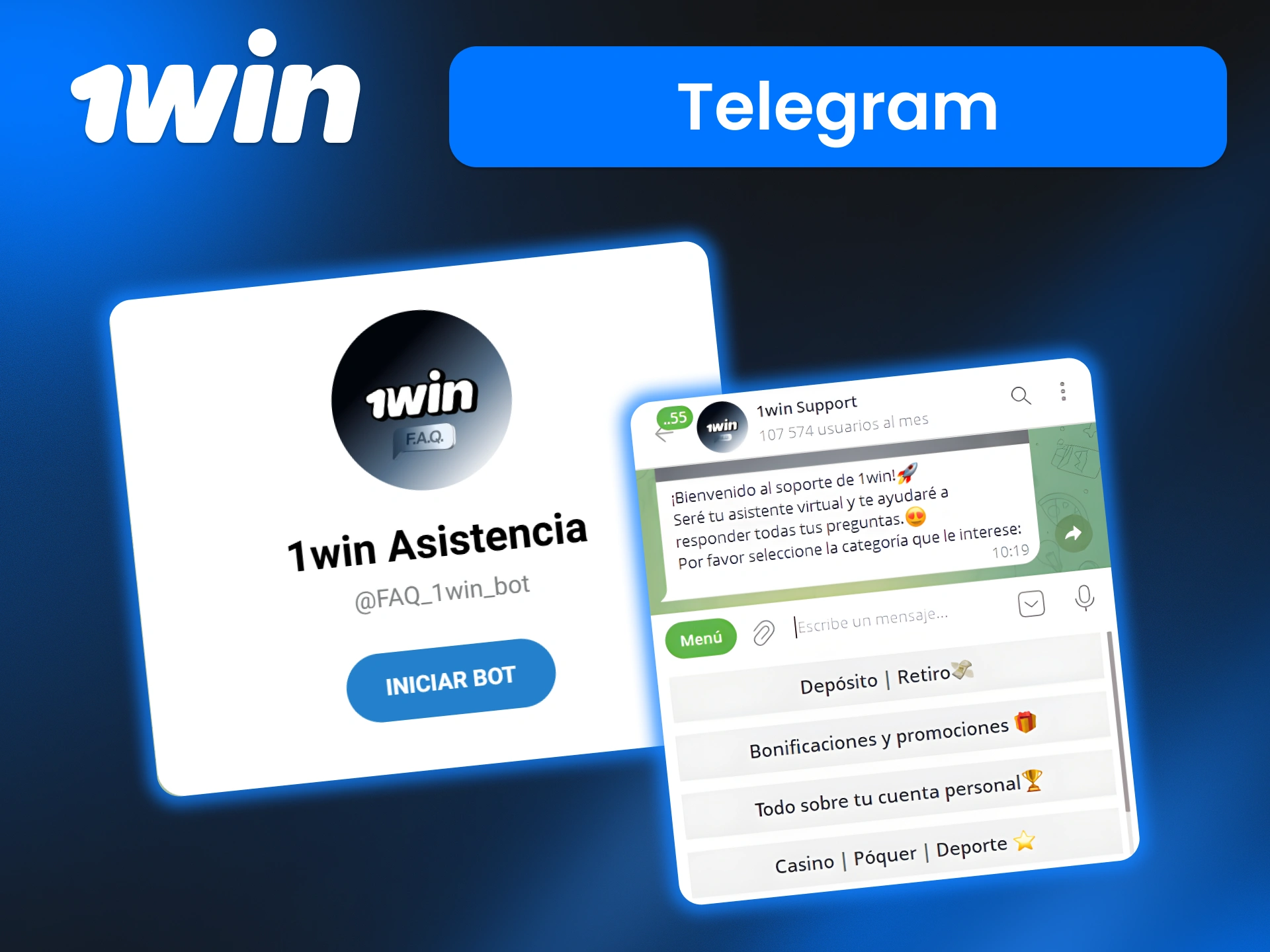 Entra al bot de Telegram de 1win y encuentra respuestas inmediatas a consultas comunes con acceso fácil desde tu dispositivo.
